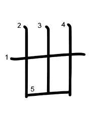 Thứ tự nét chữ 丗