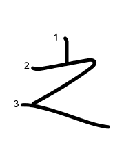 Thứ tự nét chữ 之