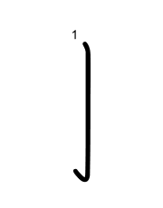 Thứ tự nét chữ 亅