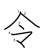 Thứ tự nét chữ 令