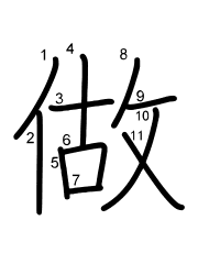 Thứ tự nét chữ 做