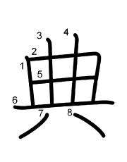 Thứ tự nét chữ 典