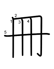 Thứ tự nét chữ 冊