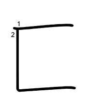 Thứ tự nét chữ 匚