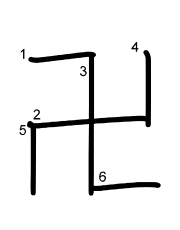 Thứ tự nét chữ 卍