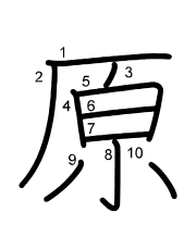 Thứ tự nét chữ 原