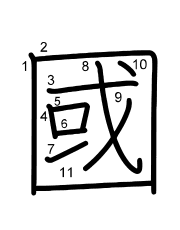 Thứ tự nét chữ 國