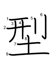 Thứ tự nét chữ 型