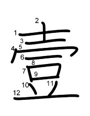 Thứ tự nét chữ 壹