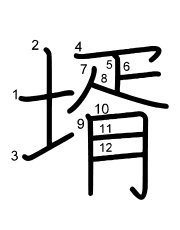 Thứ tự nét chữ 壻
