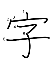 Thứ tự nét chữ 字