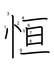 Thứ tự nét chữ 恒