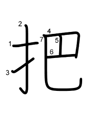 Thứ tự nét chữ 把