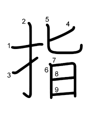 Thứ tự nét chữ 指
