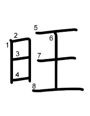 Thứ tự nét chữ 旺