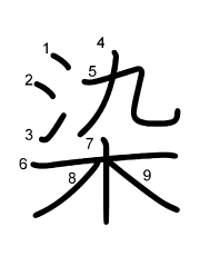 Thứ tự nét chữ 染