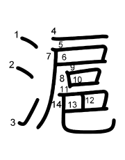 Thứ tự nét chữ 滬