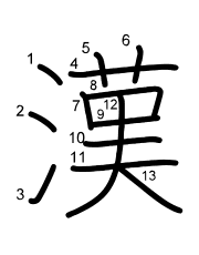 Thứ tự nét chữ 漢