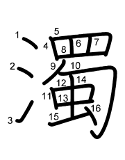 Thứ tự nét chữ 濁