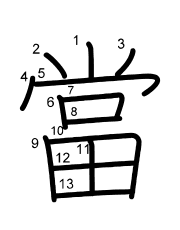 Thứ tự nét chữ 當