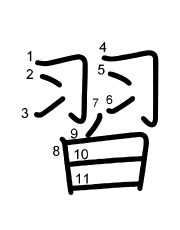 Thứ tự nét chữ 習