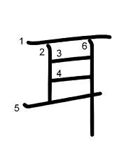 Thứ tự nét chữ 耳