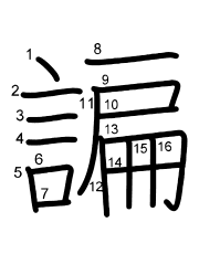 Thứ tự nét chữ 諞