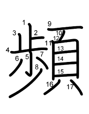 Thứ tự nét chữ 頻