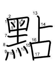 Thứ tự nét chữ 點