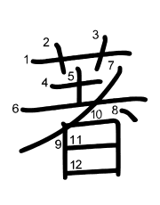Thứ tự nét chữ 著