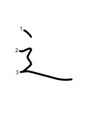 Thứ tự nét chữ 辶
